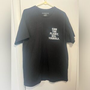 Black T-Shirt Assholes Live Forever